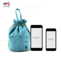 Simply portable canvas drawstring bag